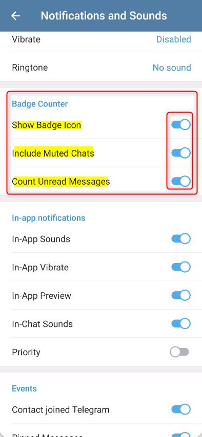 Закрытие программы Telegram