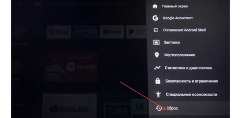Отключите телевизор от электропитания на несколько минут