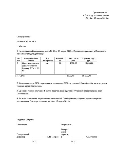 Практические примеры расторжения спецификации договора поставки