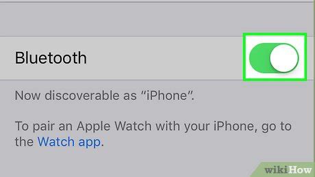 Шаг 2: Включите Bluetooth на iPhone